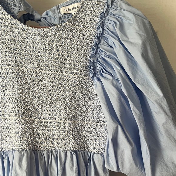 Elegant Blue Midi Dress - Picture 4 of 4